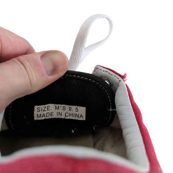 VANS Customs Men's 9.5 Los Angeles Anaheim Angels Low Top Sneakers Baseball MLB - Picture 8 of 9